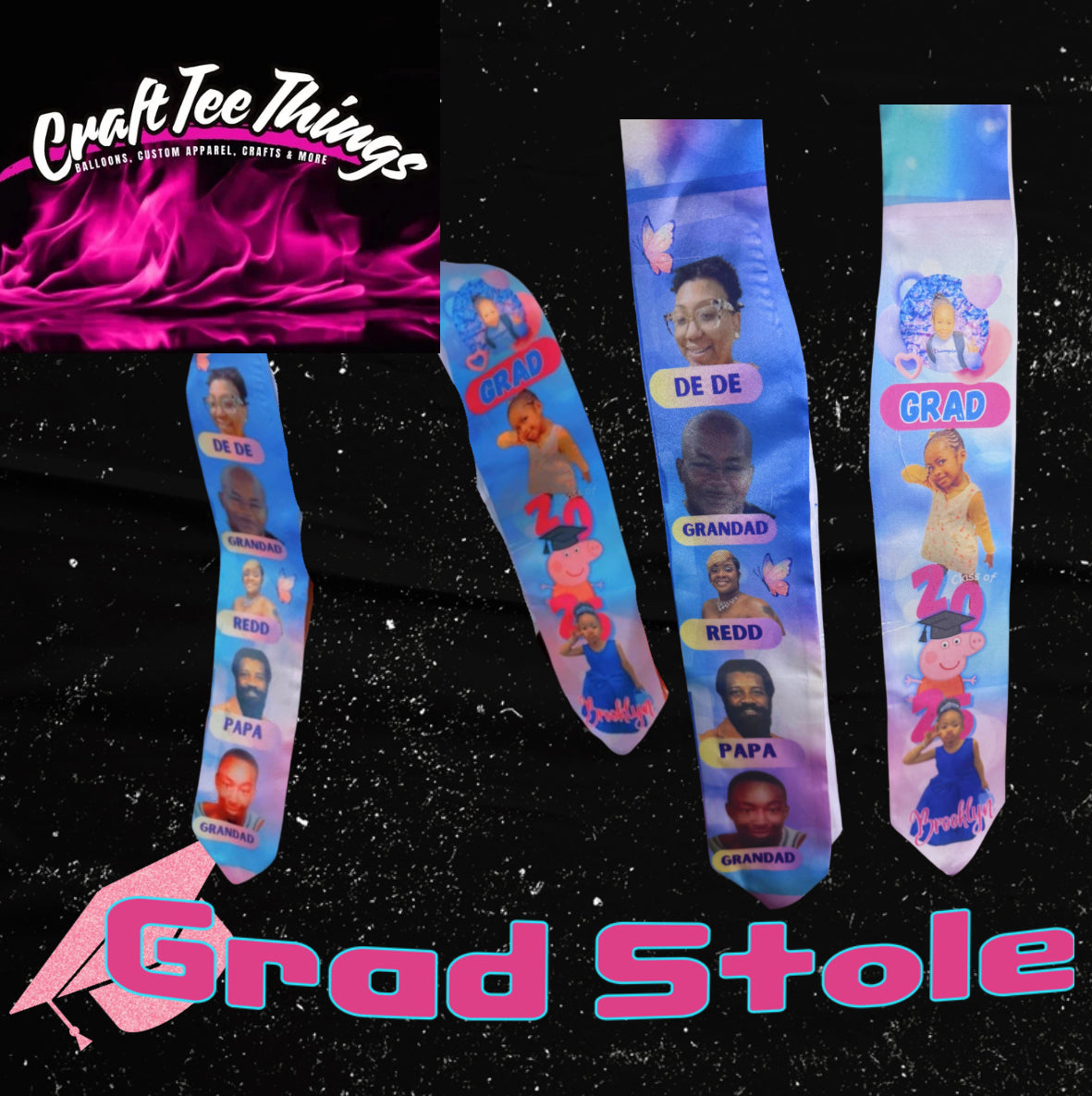 Custom Grad Stole